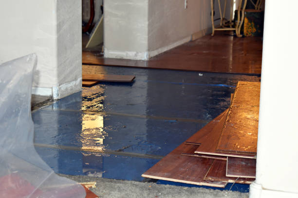 Professional Water Damage Restoration technician working in Brookline, NH